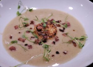 recept Tryffeldoftande jordärtskockssoppa med pilgrimsmusslor och bacon fiskbilen ishavet.nu