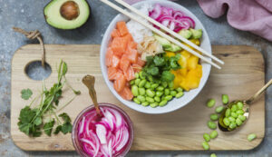 Poke bowl med laxr - Ishavet.nu