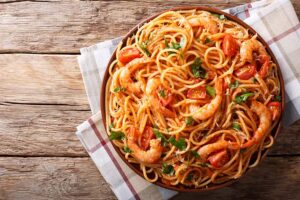 Pasta med räkor