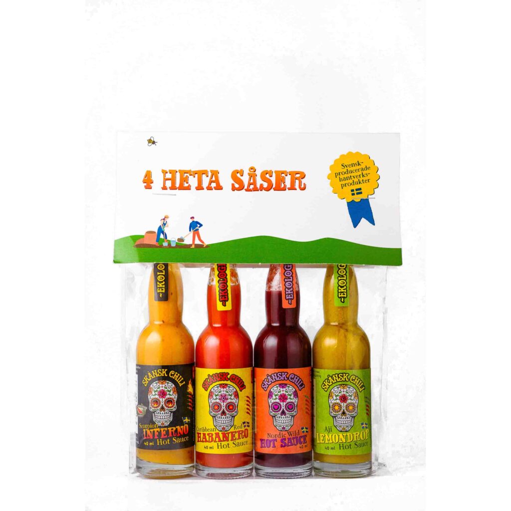 Skånsk Chilli 4 små såser