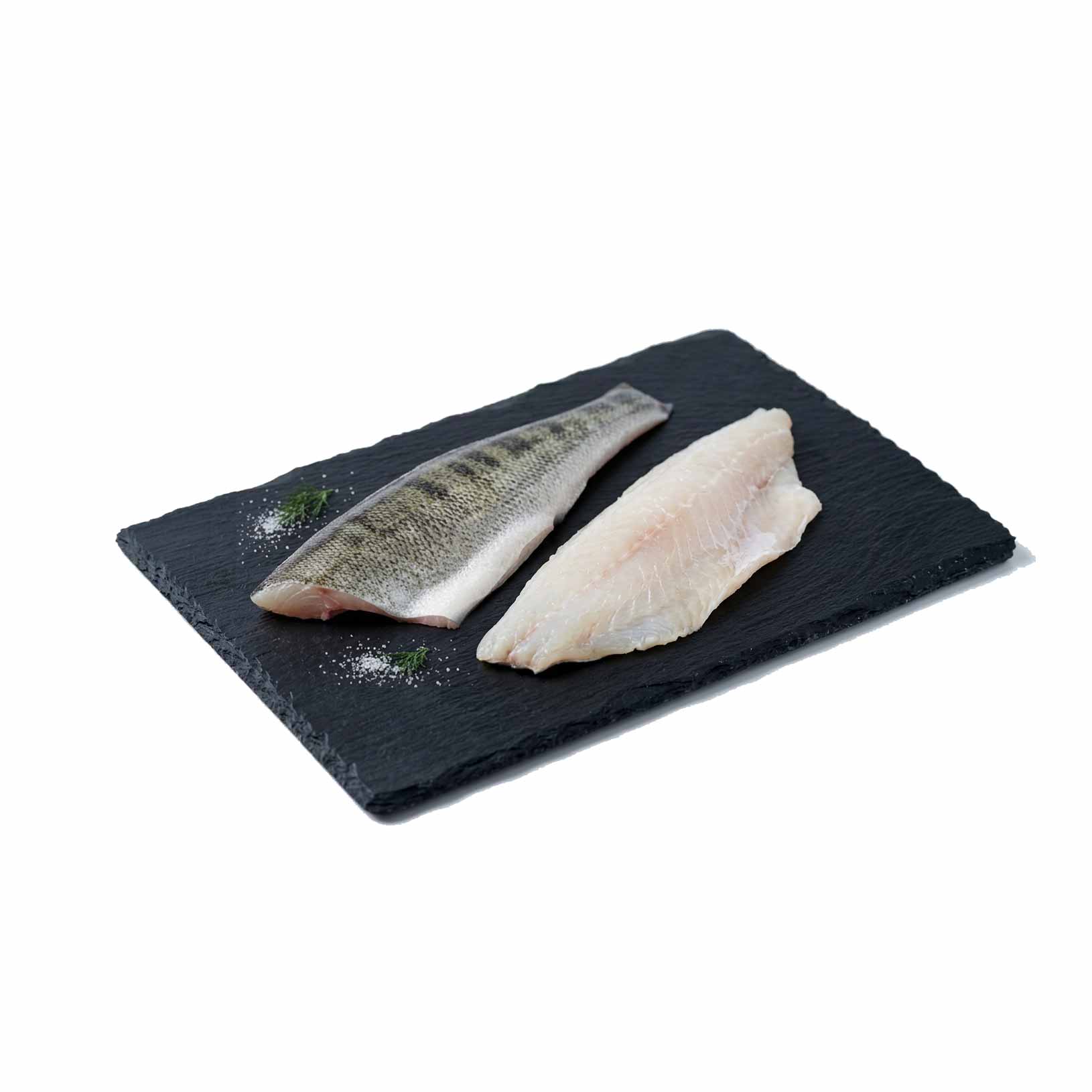 Gös filé på skifferplatta